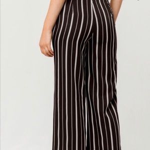 Ivy+Main Black and white striped  dress pants